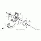 Схема узла: Передние колесо для Honda VT750 Shadow Spirit