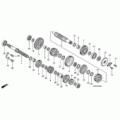 Схема узла: Трансмиссия для Honda CBR125