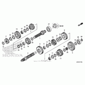 Схема узла: Трансмиссия для Honda ST1300 Pan-European