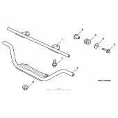 Схема вузла: Windshield hardware для Honda VTX1800