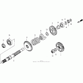 Схема вузла: Final gear shaft для Honda GL1500 Gold Wing Interstate