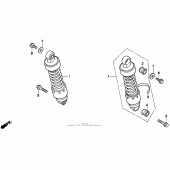 Схема вузла: Задній амортизатор для Honda CMX250 Rebel