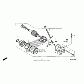 Схема узла: Стартер электрический для Honda CRF450 CRF450X