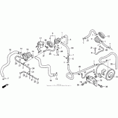 Схема узла: Система вентиляции бака для Honda CB750 Nighthawk