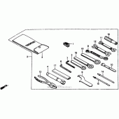 Схема вузла: Інструмент для Honda VT1100 Shadow