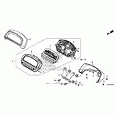 Схема вузла: Панель приладів для Honda GL1800 Gold Wing Valkyrie