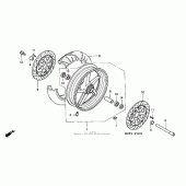 Схема узла: Перед. колесо ( 02- 05) для Honda RVT1000R RVT RC51