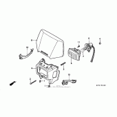 Схема вузла: Фара для Honda XR400