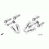 Схема узла: Распредвал и Клапан для Honda ST1100 Pan-European