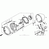 Схема вузла: Фара для Honda VT1100 Shadow Sabre