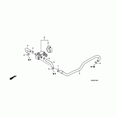 Схема вузла: Система вентиляція картера для Honda CB600F Hornet