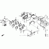 Схема узла: Воздушный фильтр для Honda CB1000 CB1000F