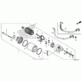 Схема вузла: Стартер електричний для Honda VT750 Shadow Aero