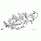 Схема вузла: Жгут проводки 97-98 для Honda CBR1100XX Blackbird