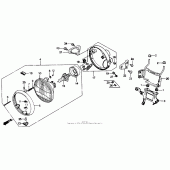 Схема вузла: Фара для Honda NT650 Hawk GT