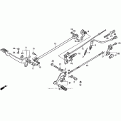 Схема вузла: Педаль (Лапка) для Honda VT600 Shadow VLX Deluxe
