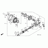 Схема вузла: Приводний редуктор для Honda VT1100 Shadow ACE