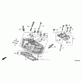 Схема узла: Задняя головка цилиндра для Honda VT750 Shadow Spirit