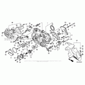 Схема вузла: Right Crankcase Cover (2) для Honda VFR1200 Crosstourer