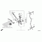 Схема вузла: Передній гальмівний циліндр для Honda CRF150 CRF150RB