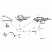 Схема вузла: Stripe / mark (VT1100CS / CT) для Honda VT1100 Shadow