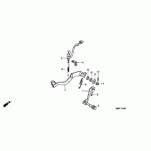 Схема узла: Педаль(Лапка) для Honda NX650 Dominator