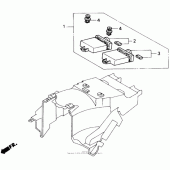 Схема вузла: Control unit set 90 для Honda GL1500 Gold Wing