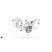 Схема вузла: Генератор для Honda VT750 Shadow Aero