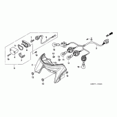 Схема узла: Задний фонарь (Стоп-сигнал) для Honda NT700 Deauville