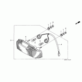 Схема узла: Задний фонарь (Стоп-сигнал) для Honda CBR600 CBR600F