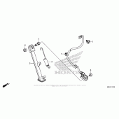 Схема вузла: Підставка для Honda CBR500 CBR500R