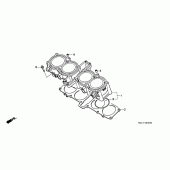 Схема вузла: Циліндр для Honda CB1000 CB1000F