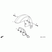 Схема вузла: Переднє крило для Honda VTX1300