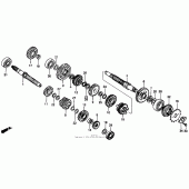 Схема вузла: Трансмісія для Honda XR250