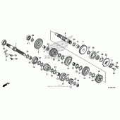 Схема узла: Трансмиссия для Honda CBR250