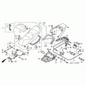 Схема узла: Сиденье для Honda FJS600 Silver Wing