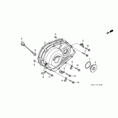 Схема узла: Правая крышка картера для Honda VFR400