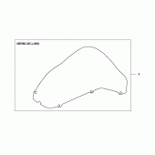 Схема узла: Ветровое стекло для Honda CBR900RR CBR929RR Fireblade