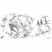 Схема вузла: Радіатор для Honda CBR600