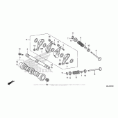 Схема вузла: Шток & Клапан для Honda NC700