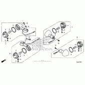 Схема узла: Поворотники (2) для Honda VT750 Shadow Spirit