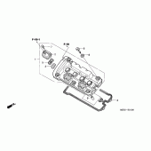 Схема вузла: Клапанна кришка для Honda CBF600