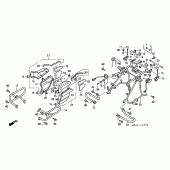 Схема вузла: Захист двигуна / saddle bag stay для Honda GL1500 Gold Wing Special Edition