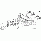 Схема узла: Задний фонарь (Стоп-сигнал) для Honda VFR800 VFR