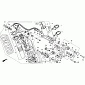 Схема вузла: Shock absorber 86-91 для Honda XR250