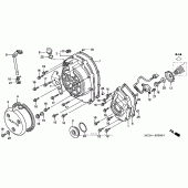 Схема вузла: Права кришка картера для Honda CB900 919
