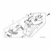 Схема узла: Задний фонарь (Стоп-сигнал) (XL125V1/2/3/4/5/6) для Honda XL125 Varadero