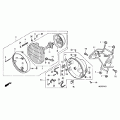 Схема вузла: Фара (CBF600N / NA) для Honda CBF600