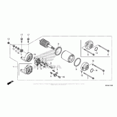 Схема вузла: Стартер електричний для Honda NC700