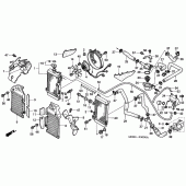 Схема узла: Радиатор для Honda XL650 Transalp